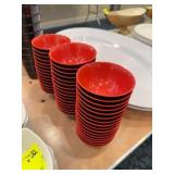 Small Red and Black Bowls