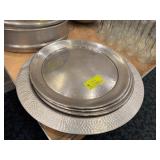 Hammered Aluminum Charger Plates