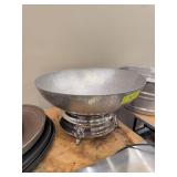 Hammered Aluminum Punch Bowl