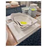 White Assort Serving Bowls and Plat??ters