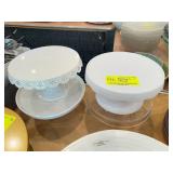 White Dessert Stands