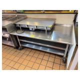 6 Ft Stainless Steel Prep Table on Casters