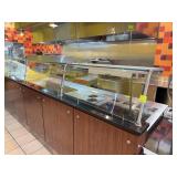 Glass Sneeze Guard for Buffet Counter