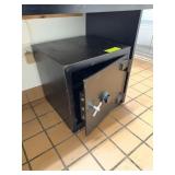 Black Steel Safe with Combination Lock