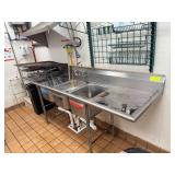 Stainless Steel 3-Compartment Sink