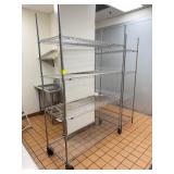 Wire Metal 4-Shelf Utility Rack - Assorted