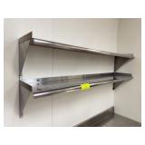 5 Ft Stainless Steel Wall Shelf Unit