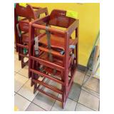 Winco Wooden Restaurant High Chairs