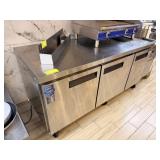 DUKERS SS 3 DOOR LOWBOY FREEZER