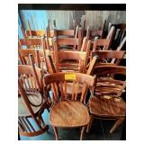 ASSORTED WOOD CHAIRS