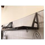 BLACK METAL WALL SHELF