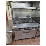 BAKERS PRIDE 6 BURNER W/ OVEN