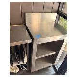 SS CABINET W BACKSPLASH
