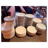 ASSORTED WHITE PLATES