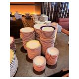 SMALL ROUND COLOR EDGE DISHES