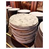 WHITE DOTTED PLATES