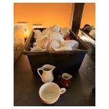 ASSORTED DISHES IN BIN