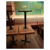 SQUARE SINGLE BASE WOODEN TABLES