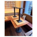 SINGLE BASE SQUARE WOODEN TABLE