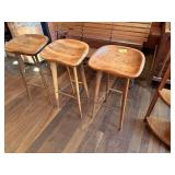 WOODEN BAR STOOLS