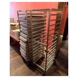 BAKERS RACK ON CASTERS