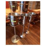 SS ICE BUCKETS W/ STAND