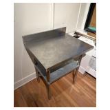 3 ft x 30 inch SS table backsplash