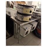 SS TABLE W UNDERSHELF