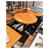 ROUND HIGH TOP CAST IRON BASE TABLE