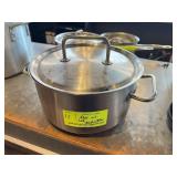 Induction-Ready Stainless Steel Pot with Lid