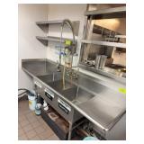 John Boos Custom NSF 3-Bay Stainless Sink