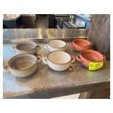 Six Ceramic Soup Bowls