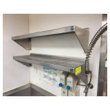 Two Stainless Steel Wall Shelves