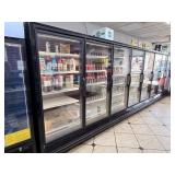HUSSMANN 8 GLASS DOOR REFRIGERATOR MODEL ID: RLN
