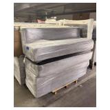 Silver Straight Couch