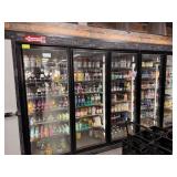5 GLASS DOOR WALK IN REFRIGERATOR W/ EAGLE FAN