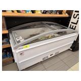 CURVED GLASS CHEST FREEZER