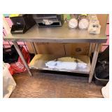SS Table w under shelf