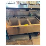 SS Underbar 3 Bay Sink