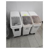 WHITE INGREDIENT BINS
