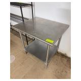 Stainless Steel Work Table With Undershelf