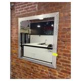 Diamond Plate Aluminum Framed Wall Mirror