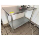 Stainless Steel Work Table With Under Shelf