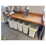 Boos Block Wood Work Table Open Base