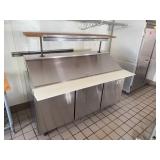 Avantco Stainless Steel 3-Door Mega Top Prep