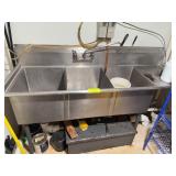 Stainless Steel 3-Compartment Utility Sink