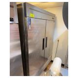 Dukers D55R Upright Double Door Refrigerator