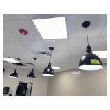 4 Black Industrial Pendant Lights