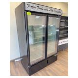 Ojeda MGD-48  2-Glass Door Commercial Freezer
