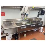 Stainless Steel 3-Compartment Utility Sink